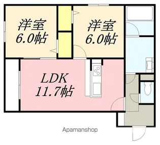 レジデンス大縄町【1階】の間取り