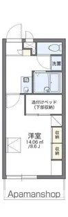 レオパレスFRIENDSⅡ【2階】の間取り