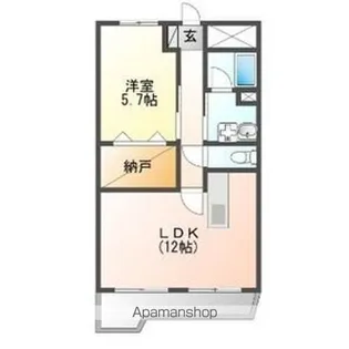 第一辻ビル【208号室】の間取り