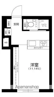 新宿早稲田レーベル【4階】の間取り