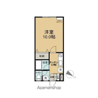 メゾンサンヒルズ【105号室】の間取り