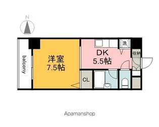 竹屋町原野ビル【8階】の間取り