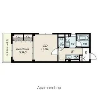 東京都日野市万願寺4丁目【マンション】の間取り