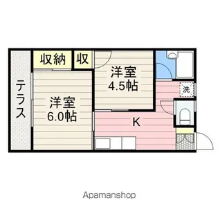 沖ノ根ニューハイツ【1階】の間取り