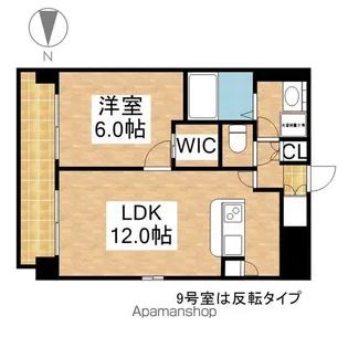 YS上前津【1009号室】の間取り