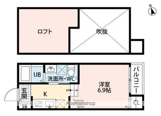 モモ・メゾン【1階】の間取り