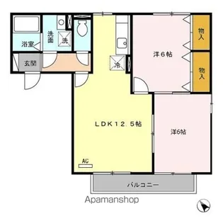 SALT VALLEY COURT(ソルトバレーコート ) A【2階】の間取り