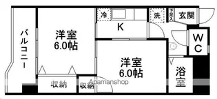 COKULAS北仙台【308号室】の間取り