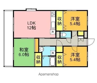 ビューテラス那珂川 【303号室】の間取り