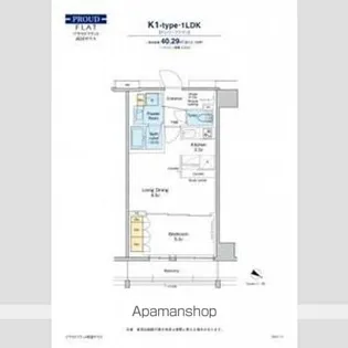 プラウドフラット両国サウス【7階】の間取り