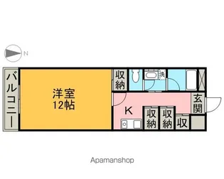 メゾンドール上泉【4階】の間取り