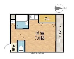 アンフィニィ・橋の内Ⅲ【3階】の間取り