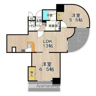 フェルザ住之江公園(旧住之江フタバビル)【9階】の間取り