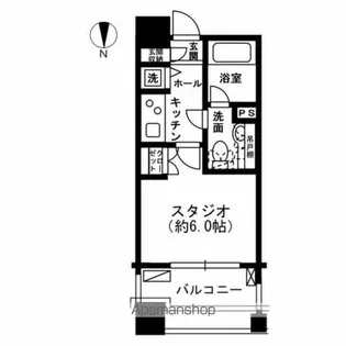 レジディア市ヶ谷【2階】の間取り
