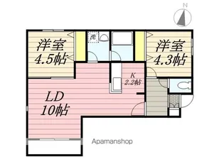 エルミタージュ発寒【4階】の間取り