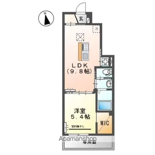 ブリスヒルズ坊金【1階】の間取り