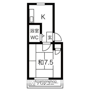 メゾン春日Ⅰ【202号室】の間取り