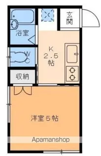 プチメゾン昭和町【2階】の間取り