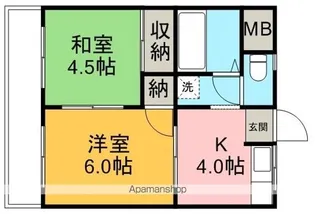 第2馬橋マンション【4階】の間取り