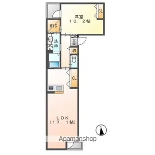 GRACIA(グレーシア)【5階】の間取り