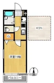 ユゥ&ミィ金山駅前B棟PARTⅡ【2階】の間取り