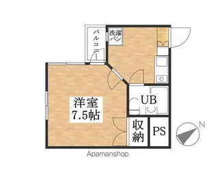 1Kの間取り画像