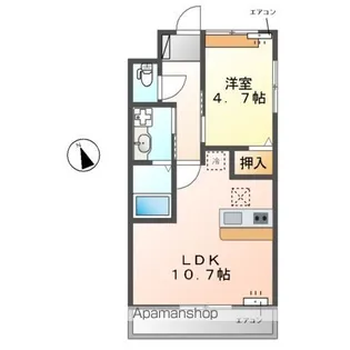 ロイヤル パピヨン【1階】の間取り