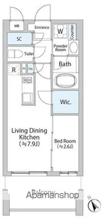 パークアクシス福岡県庁前【8階】の間取り