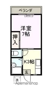 コーポひまわり2【102号室】の間取り