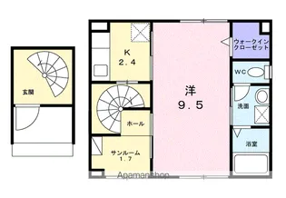 クロシェットⅡ【2階】の間取り