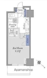 フロンティア新宿タワー【22階】の間取り