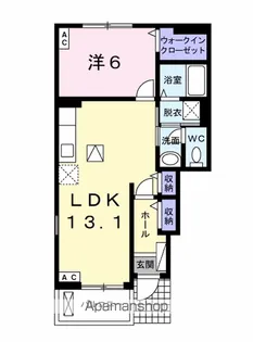 クラシオン【101号室】の間取り