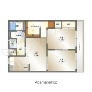 タウニー近江【1階】の間取り