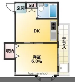 グランドティアラ江古田【1階】の間取り
