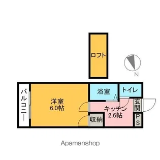 VINTAGE東浜【1階】の間取り