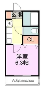 シティパレス福岡工大前【1階】の間取り