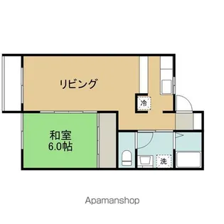 パレスプリーマB【102号室】の間取り