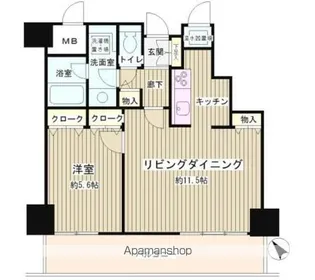 トレステージ目黒【4階】の間取り