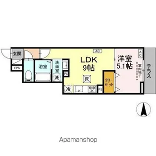 セレスティア上鷺宮【1階】の間取り