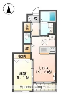 ストーク才ノ元【1階】の間取り