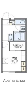 レオパレスわかば【111号室】の間取り