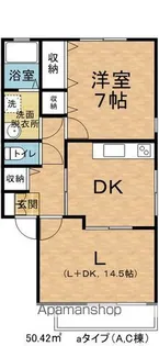 ハイランドタウン【1階】の間取り
