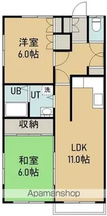 コーポ世紀【203号室】の間取り