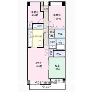 成子坂壱番街【10階】の間取り