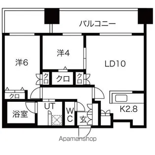 MJSQUARE KOTONI【6階】の間取り