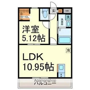 愛知県常滑市原松町1丁目【マンション】の間取り