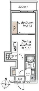 グランカーサ大島【7階】の間取り
