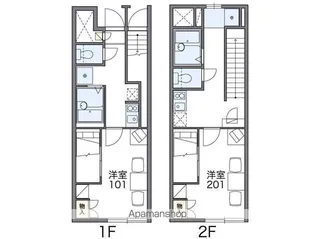 レオパレスSAKURAGI Ⅰ【103号室】の間取り
