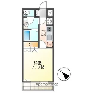 ブランシュール【1階】の間取り