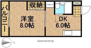 クレストアーク【4階】の間取り
